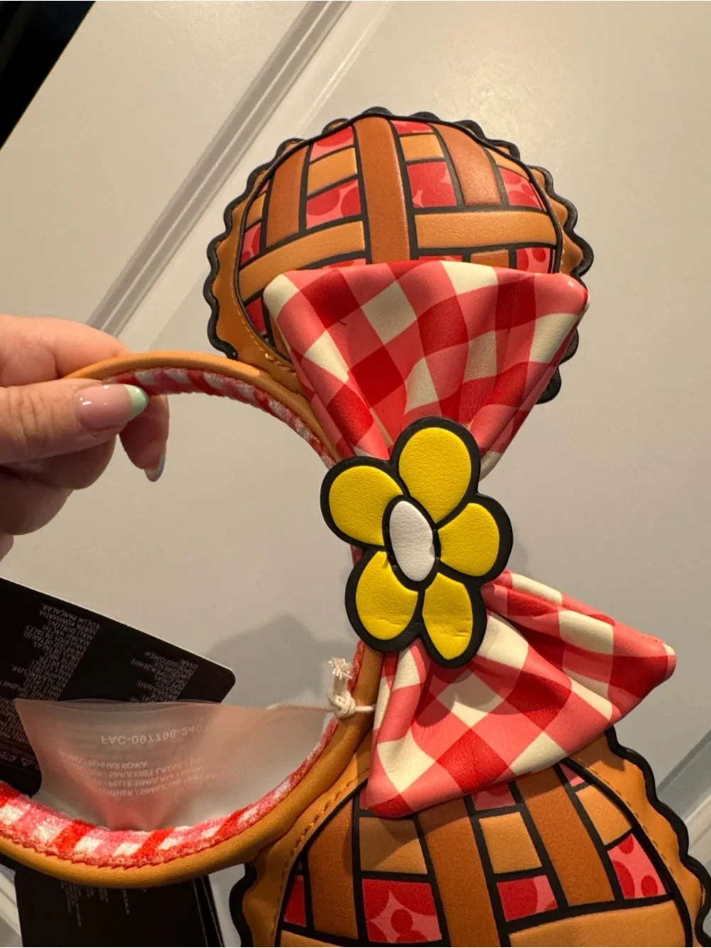 NWT! Loungefly Disney Mickey Mouse and Friends Picnic Ears Headband Scented